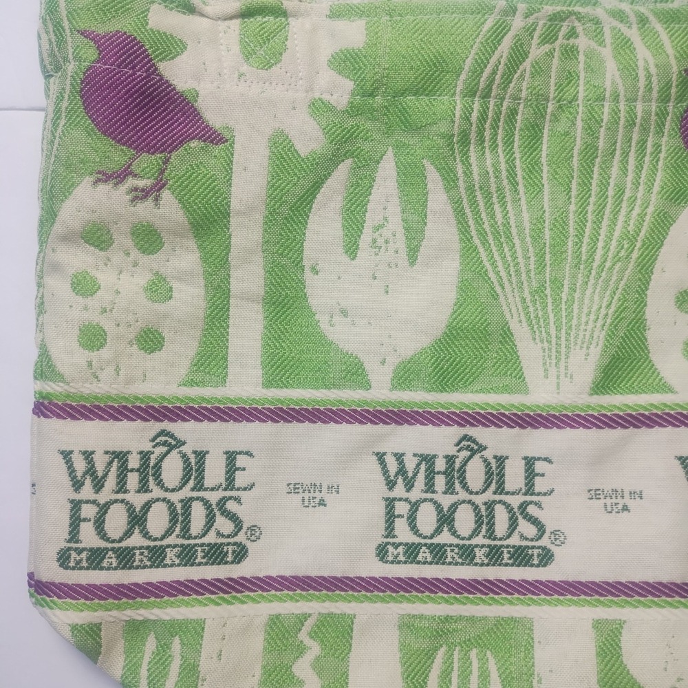 Whole Foods Market Tapestry Tote Bag Made in USA Bags by MAD - Picture 2 of 9